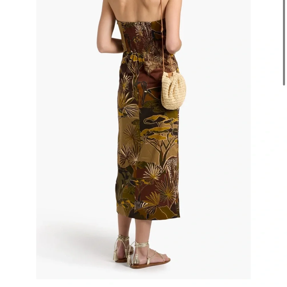 EUC! FARM Rio Jungle Print Strapless Dress, Size XS - Picture 2 of 7